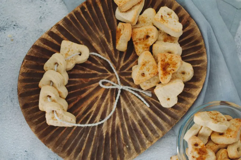 Pulseras de galleta de azúcar dulce (San Valentín)