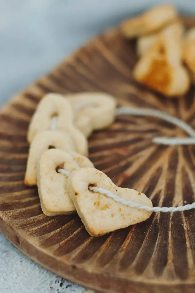 Pulseras de galleta de azúcar dulce (San Valentín)