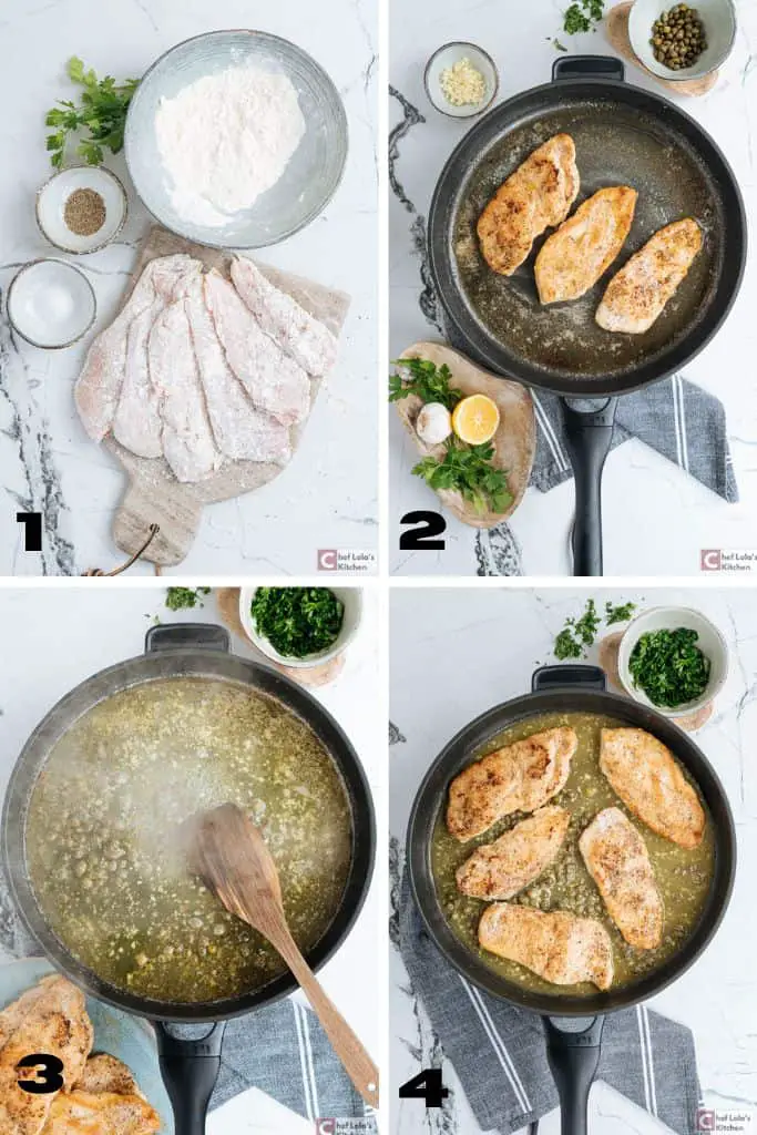 Piccata de pollo al limón casera fácil Piccata de pollo al limón casera fácil