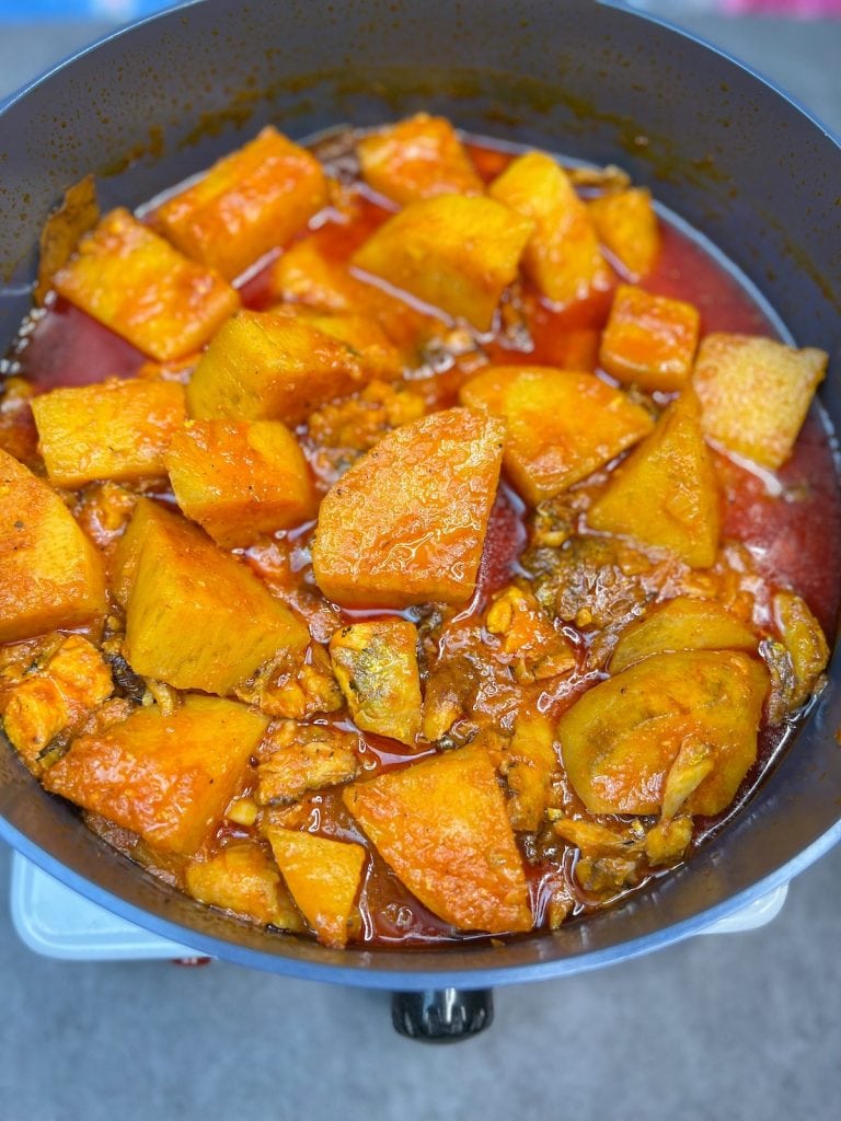 Receta fácil de asaro (gachas de ñame nigeriano)