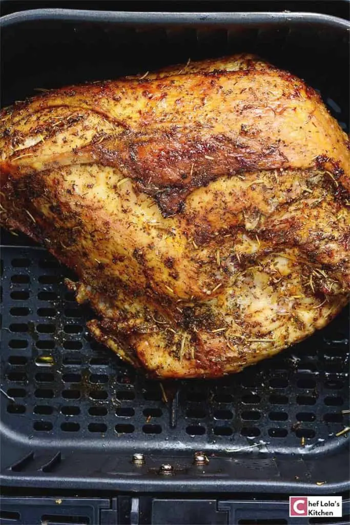 Pechuga de pavo de la freidora de aire caliente Pechuga de pavo de la freidora de aire caliente