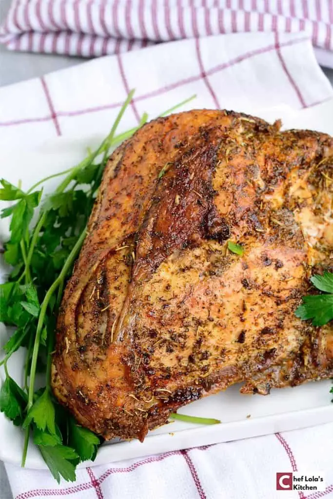 Pechuga de pavo de la freidora de aire caliente Pechuga de pavo de la freidora de aire caliente