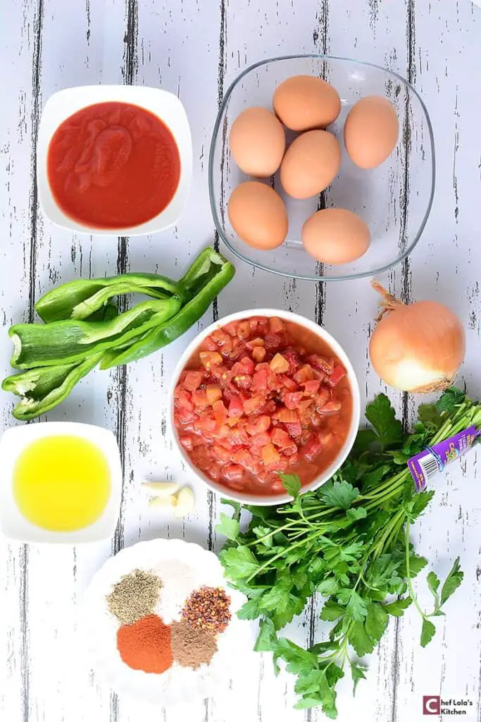 Receta saludable de Shakshuka