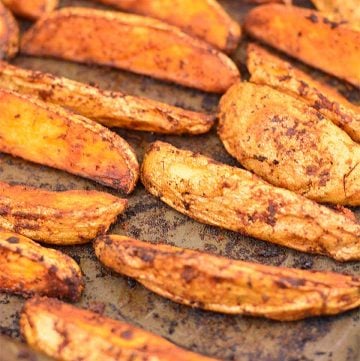 Gajos de patatas crujientes al horno