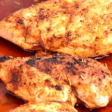 Pechuga de pollo al horno perfectamente jugosa