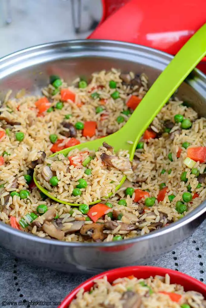 Arroz con champiñones salado y fácil Arroz con champiñones salado y fácil