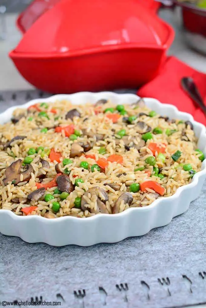 Arroz con champiñones salado y fácil Arroz con champiñones salado y fácil