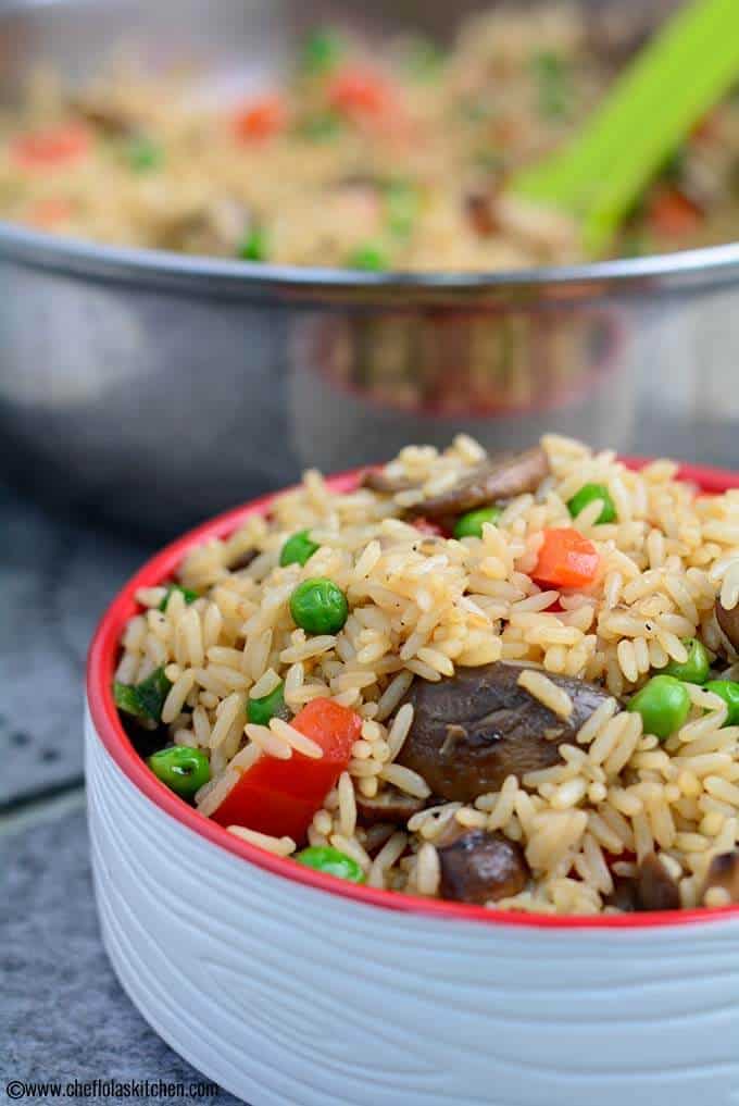 Arroz con champiñones salado y fácil Arroz con champiñones salado y fácil