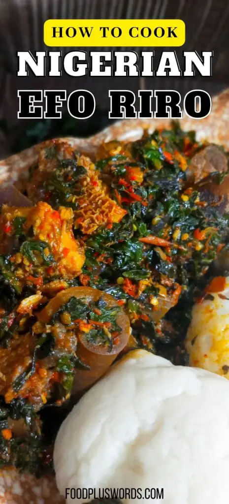 Cómo hacer Efo Riro (receta fácil de guiso de espinacas nigeriano)
