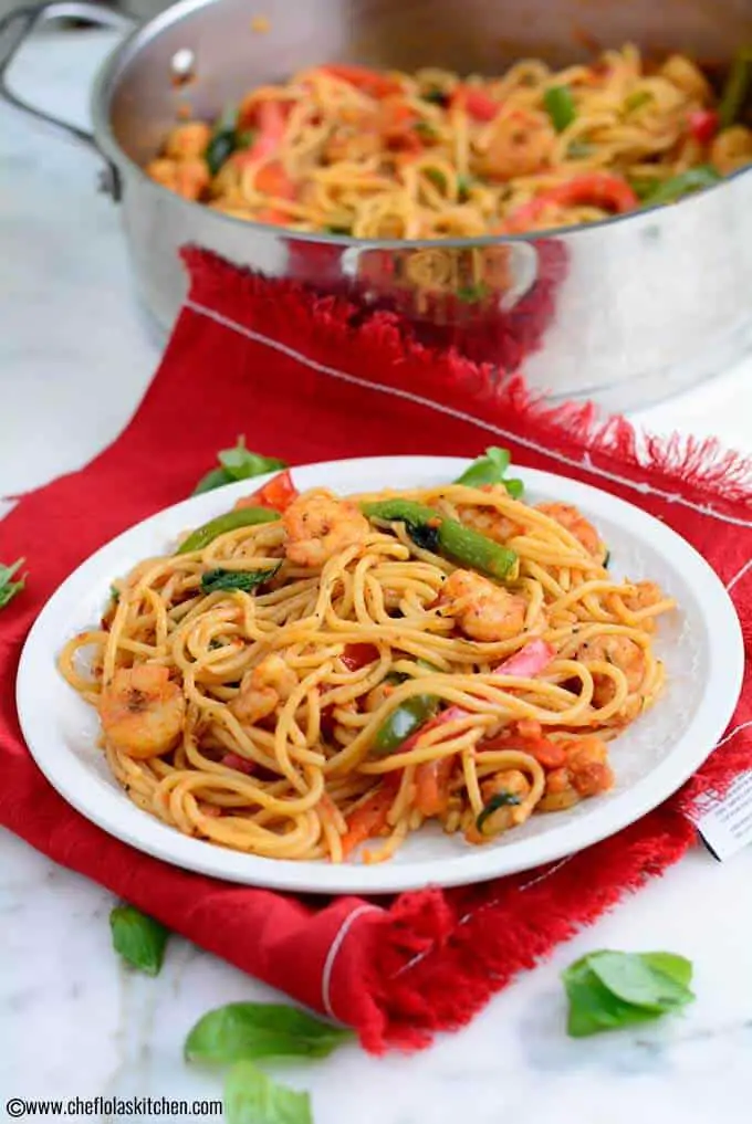 Receta de pasta y camarones cajún Receta de pasta y camarones cajún