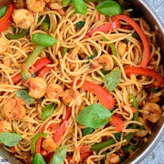 Receta de pasta y camarones cajún Receta de pasta y camarones cajún