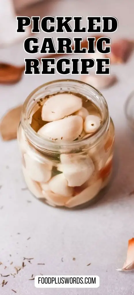 Delicioso ajo en escabeche francés