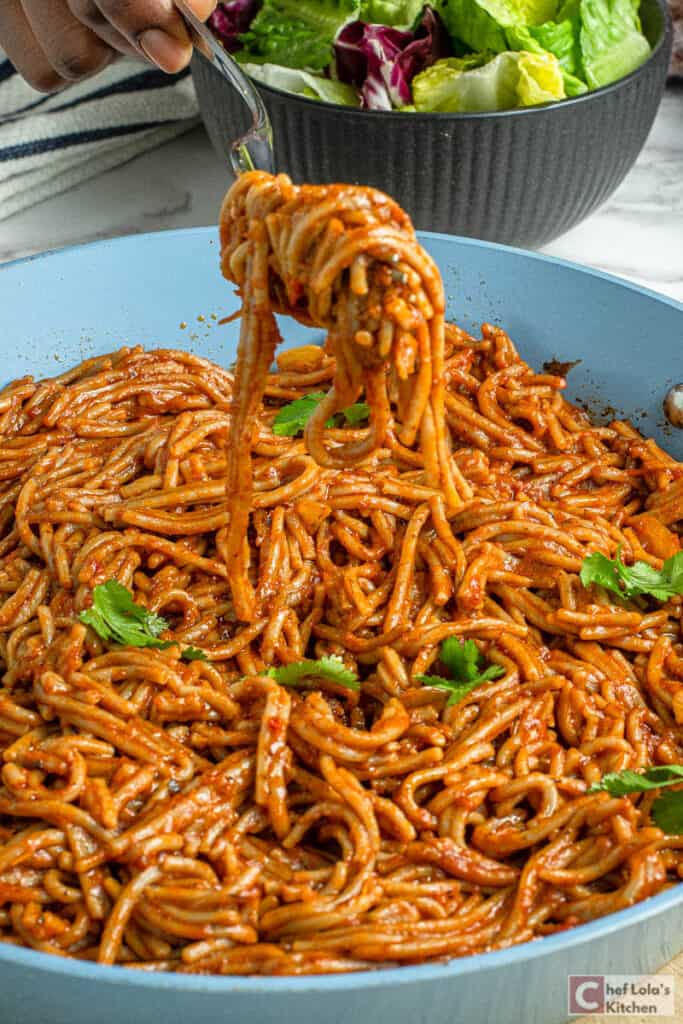 espaguetis jollof