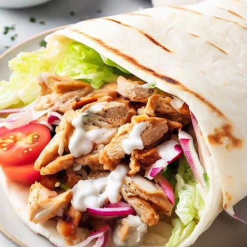 Receta de Shawarma de pollo del Medio Oriente