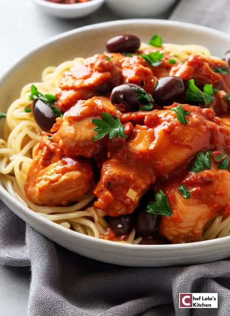 Receta fácil y deliciosa de pollo cacciatore