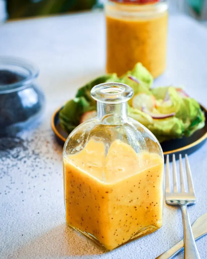 Vinagreta fácil de semillas de amapola y kumquat Vinagreta fácil de semillas de amapola y kumquat