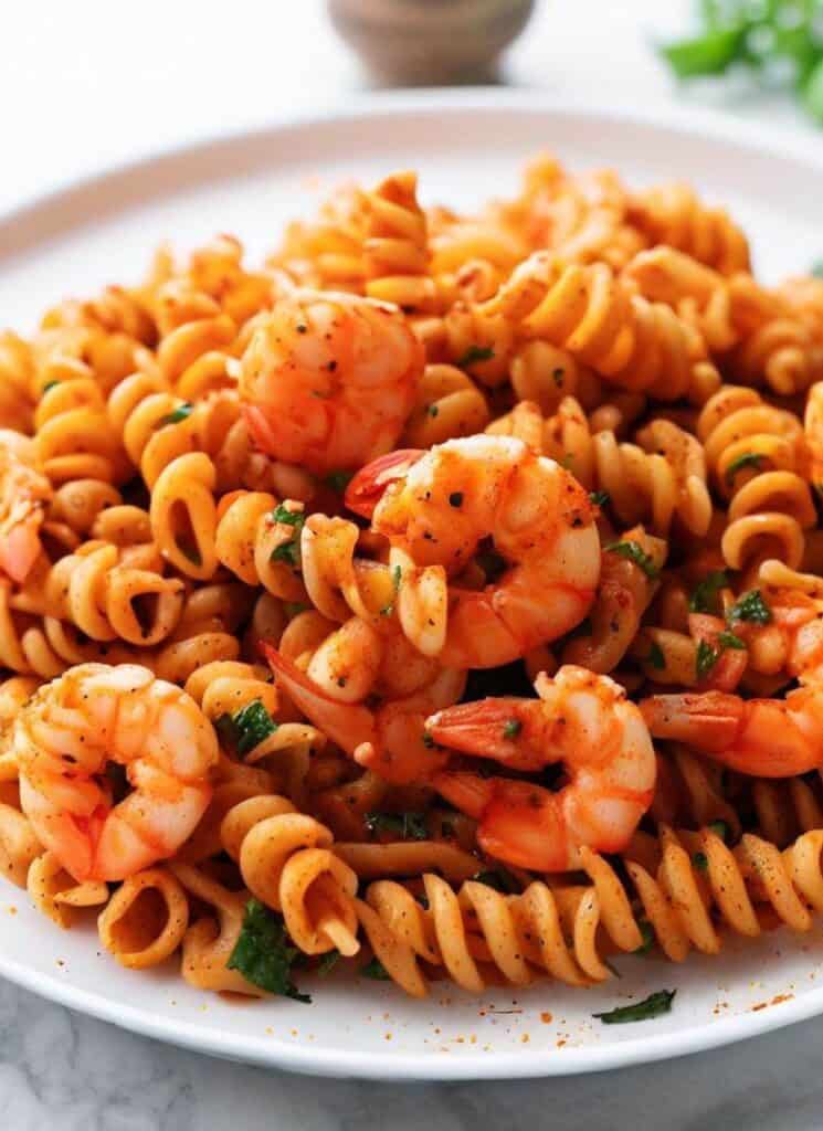 Fideos picantes con camarones (sabrosos y fáciles) Fideos picantes con camarones (sabrosos y fáciles)