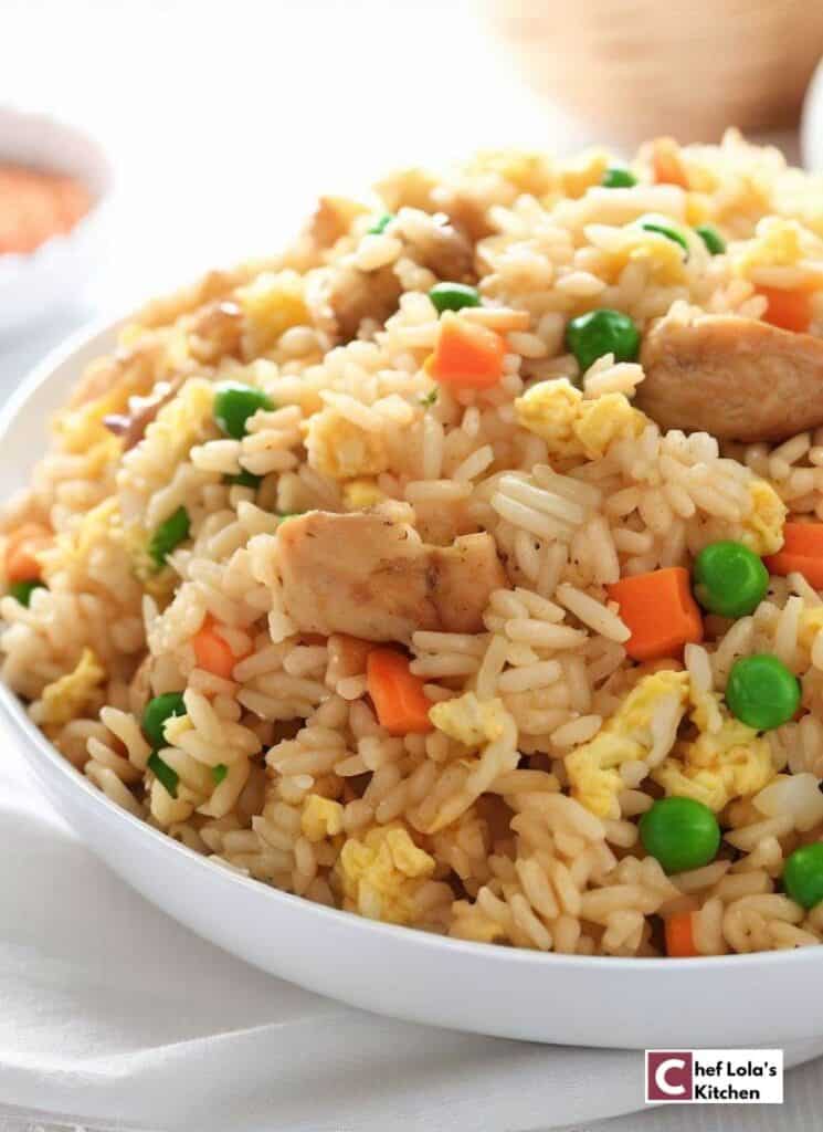 Arroz frito con pollo fácil en una olla Arroz frito con pollo fácil en una olla