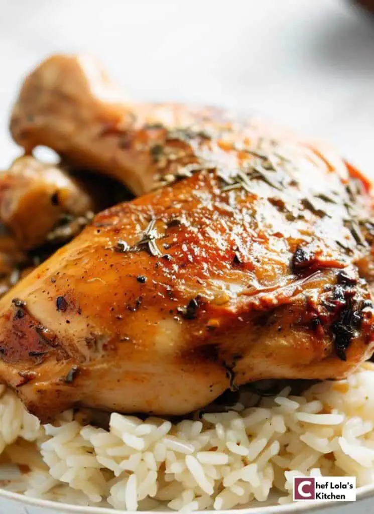 Pollo asado con mantequilla de ajo y hierbas Pollo asado con mantequilla de ajo y hierbas