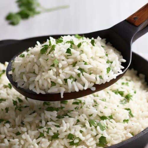 Receta de arroz con lima y cilantro estilo chipotle