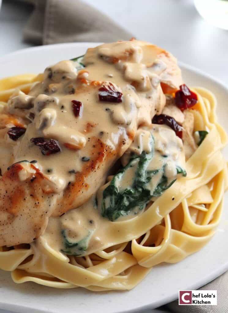 Delicioso pollo toscano cremoso Delicioso pollo toscano cremoso
