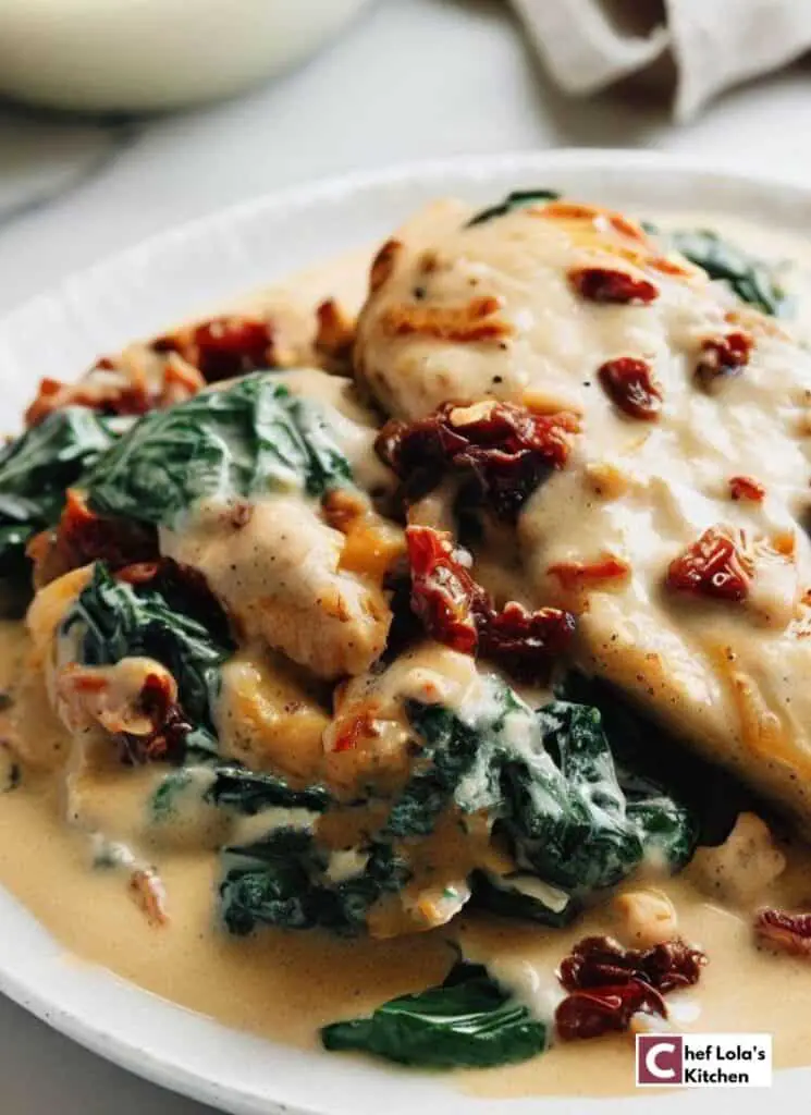 Delicioso pollo toscano cremoso Delicioso pollo toscano cremoso