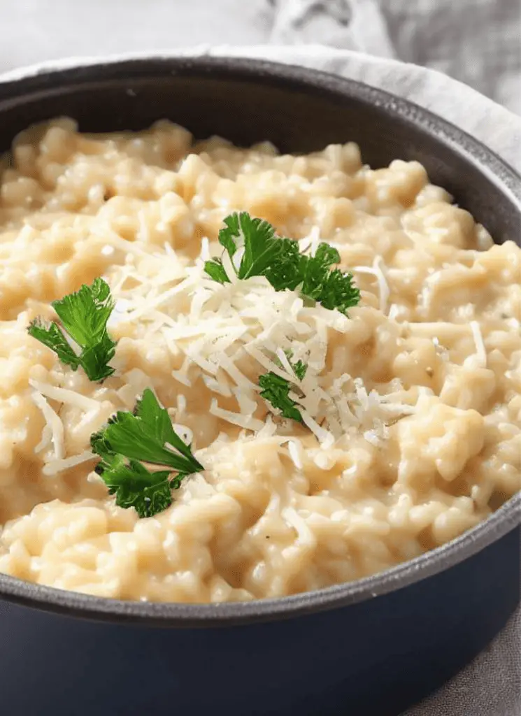 Receta clásica de risotto cremoso