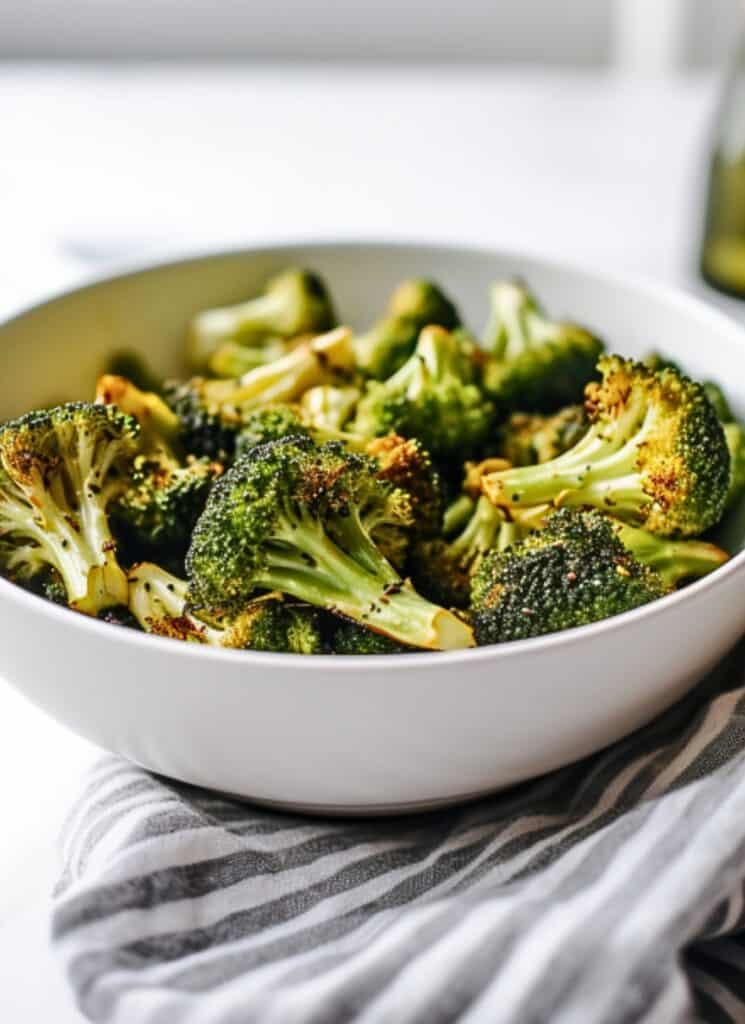 Brócoli asado al horno perfectamente crujiente