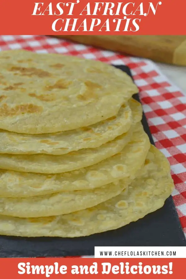 Receta de chapati de África Oriental