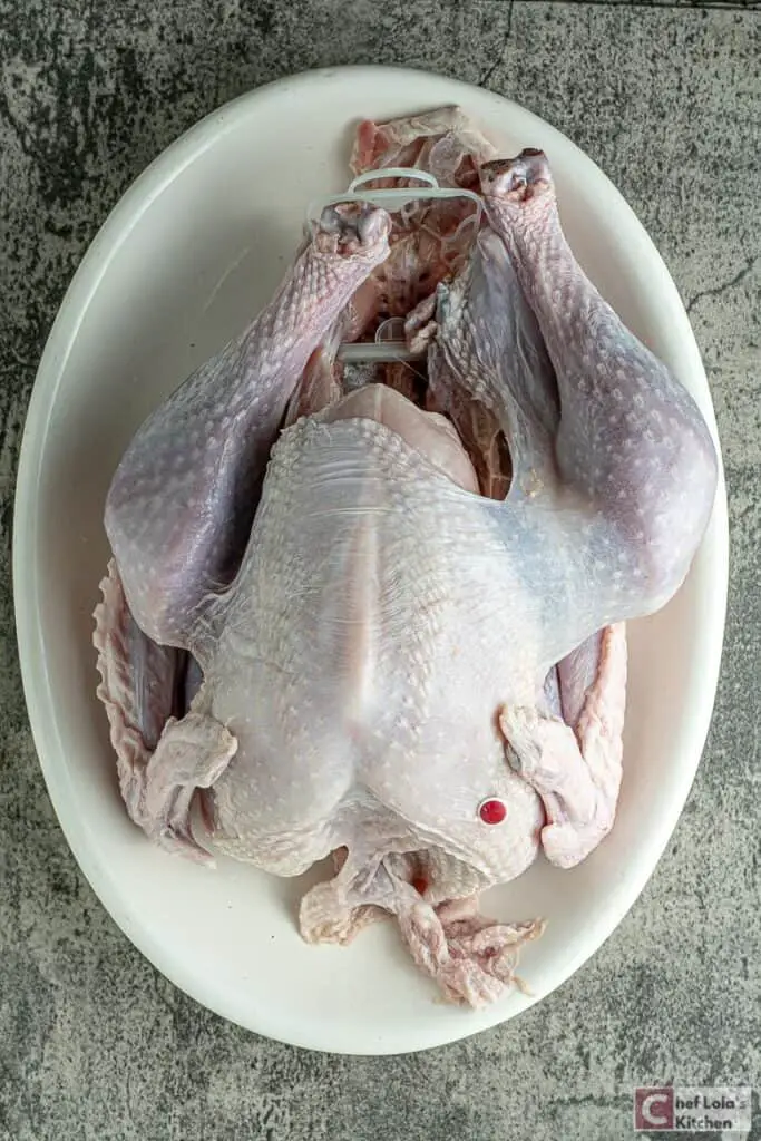 Una guía para preparar y cocinar un pavo.