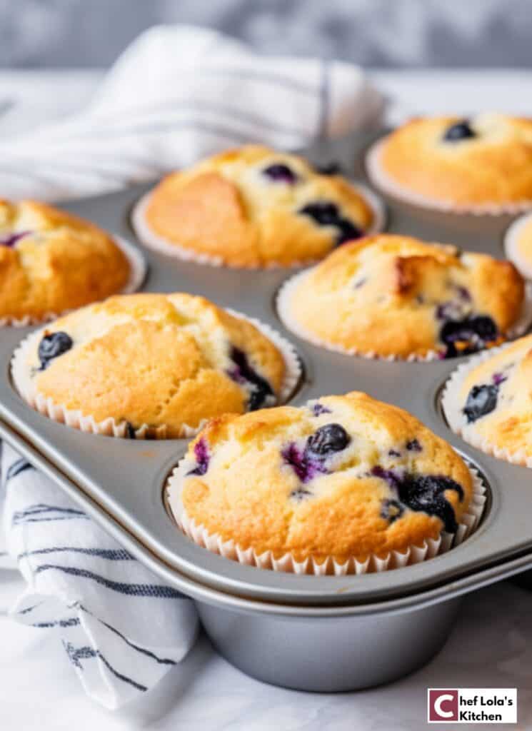 Deliciosos muffins de arándanos y harina de almendras cetogénicos