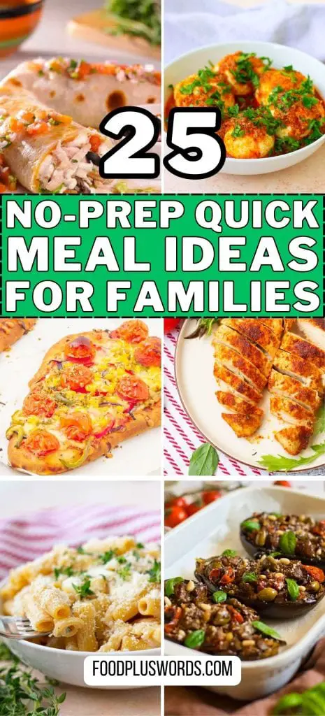 25 ideas para cenas sin preparación para evitar la tentación de llevar comida para llevar