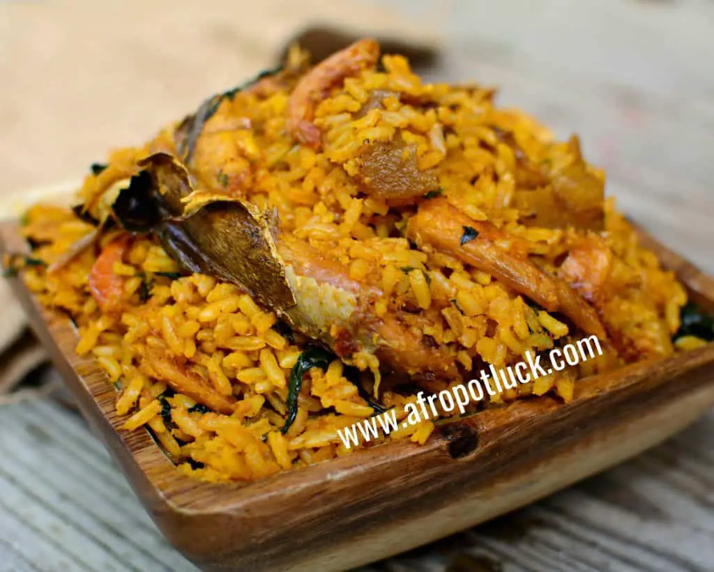 ARROZ VIRGEN JOLLOF – IWUK EDESI/ARROZ DE ACEITE DE PALMA