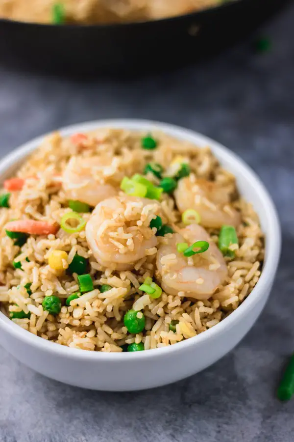 Arroz Frito Fácil Con Camarones