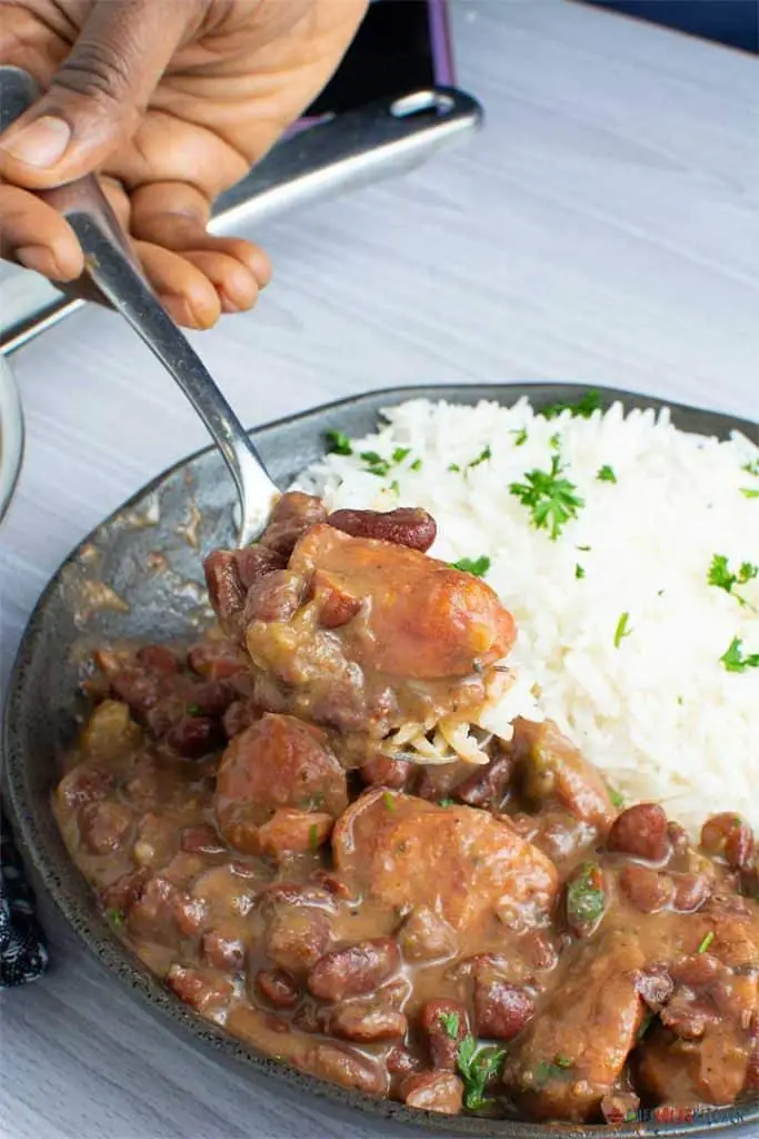 CREMOSO DE FRIJOLES ROJOS Y ARROZ