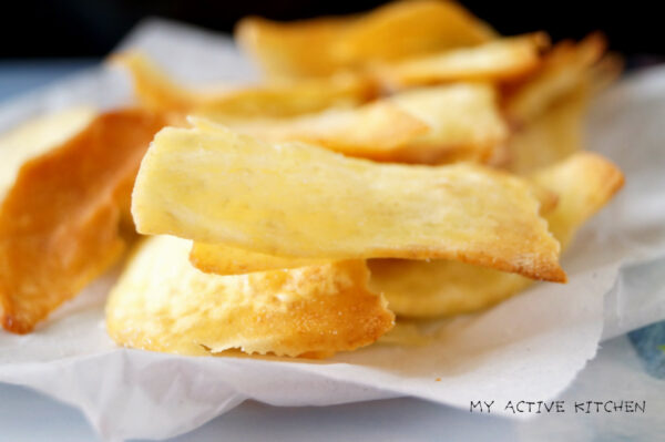 Chips de ñame al horno