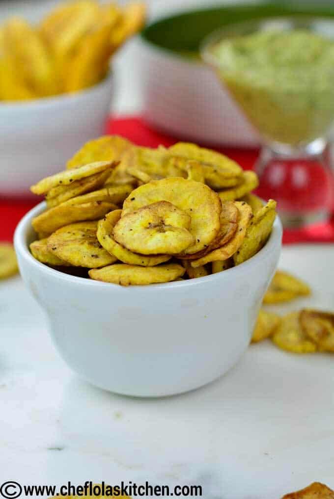 Chips de plátano al horno