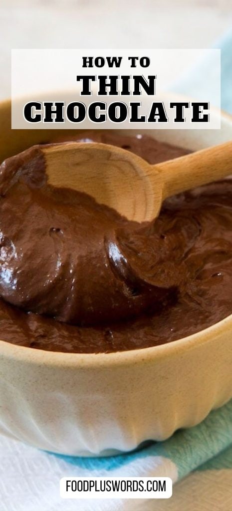 Cómo adelgazar el chocolate derretido