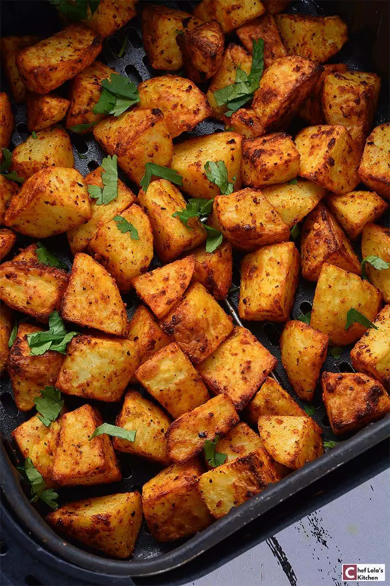 Patatas para el desayuno de la freidora de aire caliente