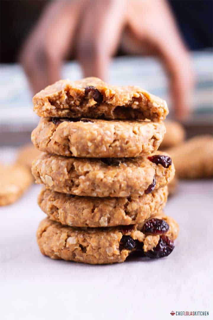 Galletas saludables de mantequilla de maní