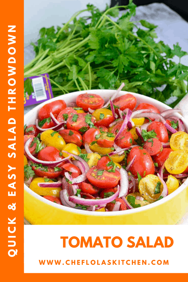 Ensalada de tomate fácil y rápida