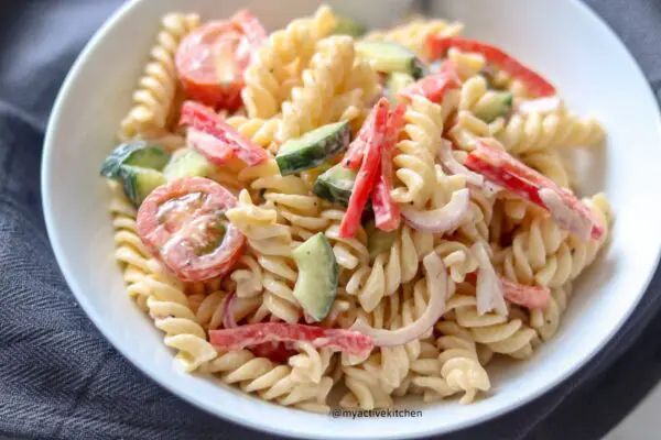 Ensalada de pasta fusilli Ensalada de pasta fusilli