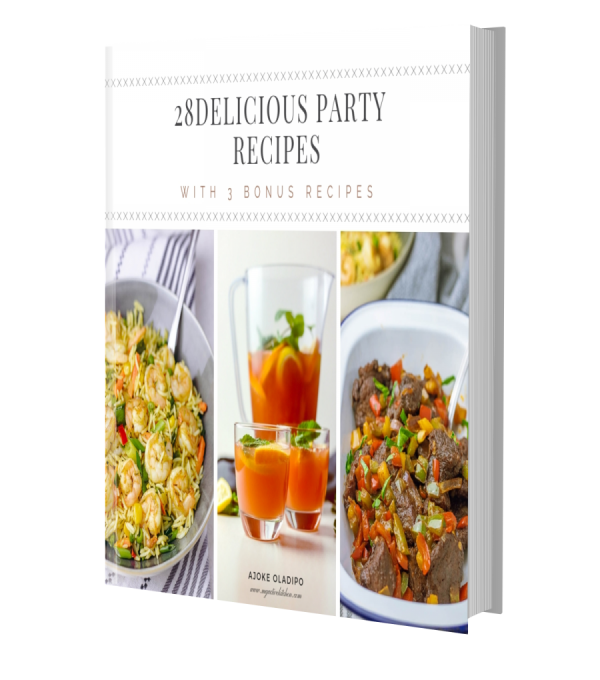 Libro de cocina electrónico de comida para fiestas