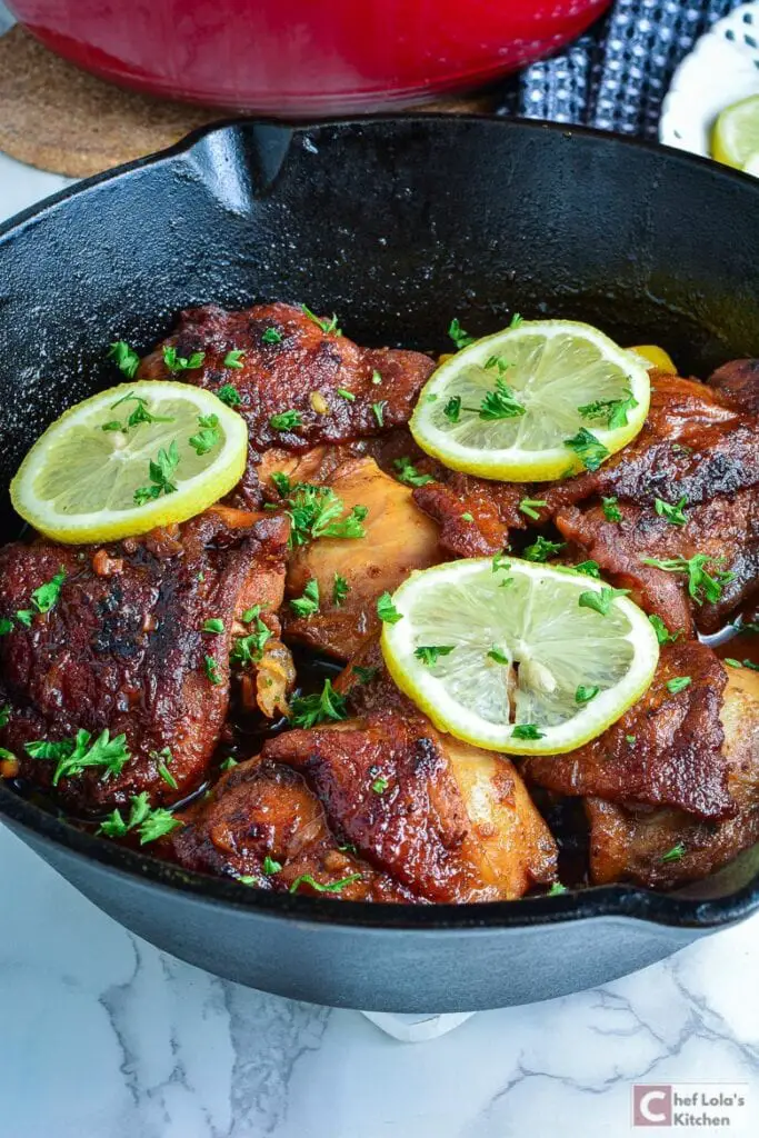 Muslos de pollo crujientes con miel y ajo Muslos de pollo crujientes con miel y ajo