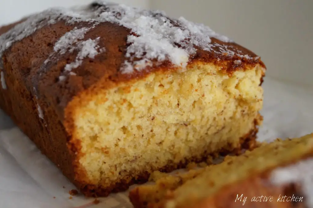 Pan de plátano y coco fácil