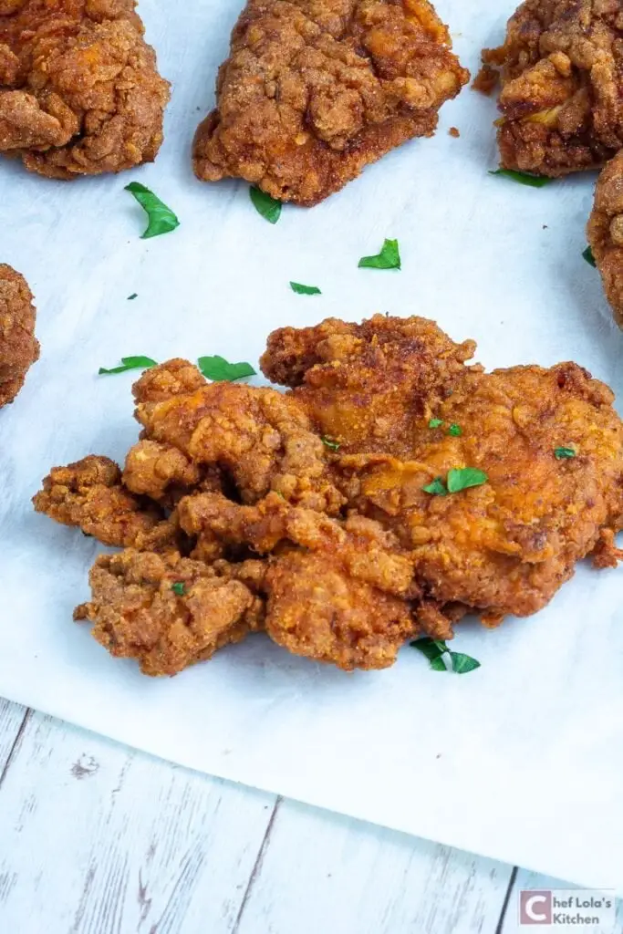 Pechuga de pollo frita crujiente Pechuga de pollo frita crujiente