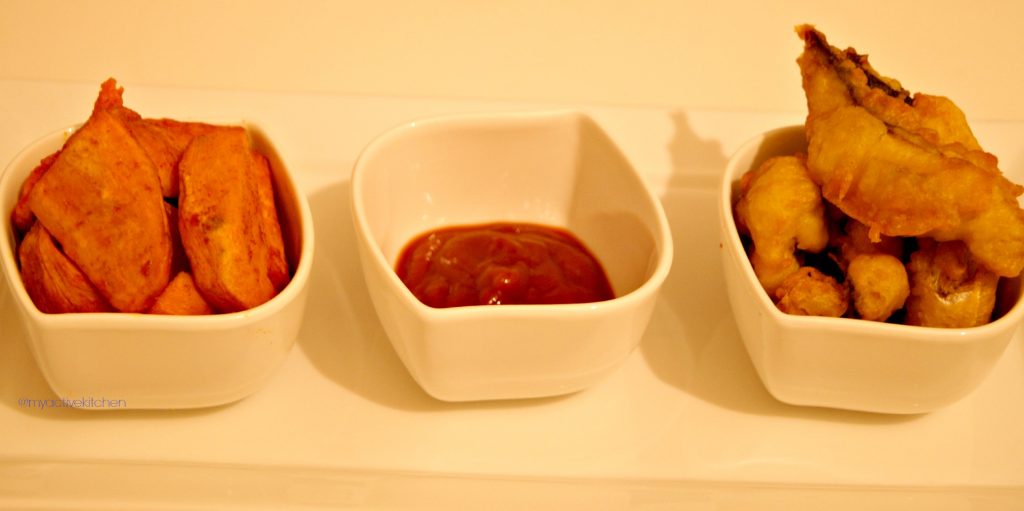 Pescado y batatas al horno Pescado y batatas al horno