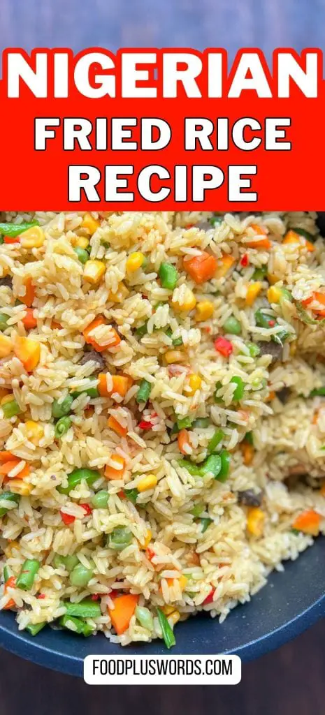 Receta auténtica de arroz frito nigeriano