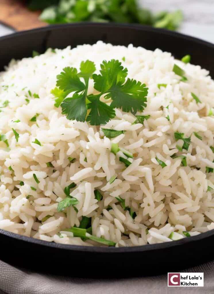 Receta de arroz con lima y cilantro estilo chipotle