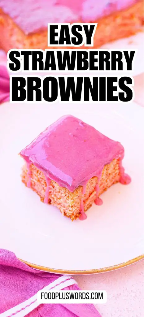 Receta de brownies de fresa Receta de brownies de fresa